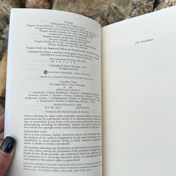 The Virgin Blue by Tracy Chevalier Trade Paperback Edition 2003 - Picture 4 of 4